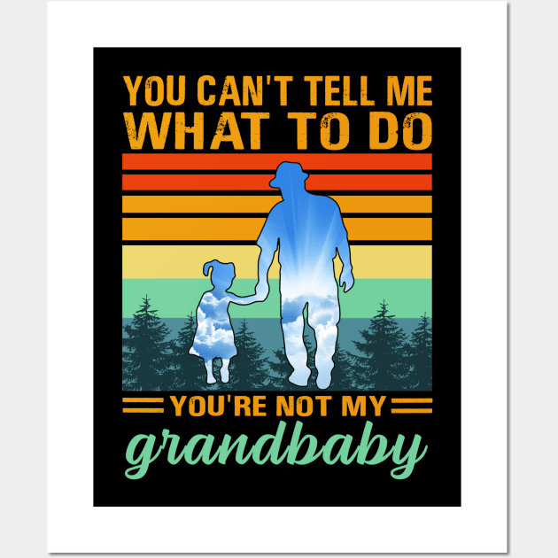 You Can't Tell Me What To Do You're Not My Grandbaby Wall Art by binnacleenta